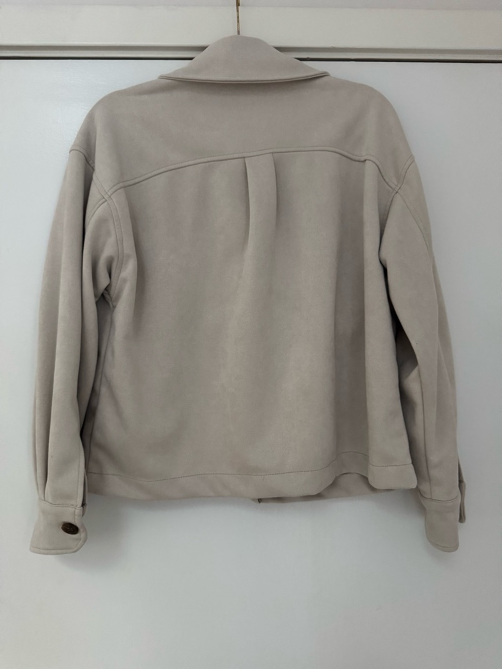 Philosophy Light Beige Button-Front Jacket - Picture 2 of 7
